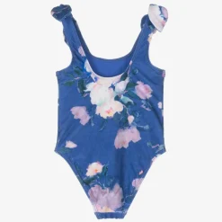 Zimmermann Swimwear*Girls Blue Floral Swimsuit DarkBlueWatercolourFloral