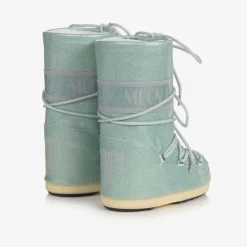 Moon Boot Snow Boots|Gifts*Girls Blue Glitter Snow Boots