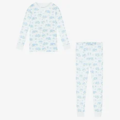 Kissy Kissy Nightwear*Girls Blue Heavenly Hydrangeas Cotton Pyjamas