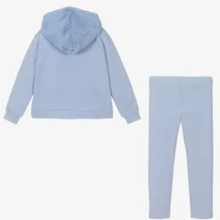 A Dee Outfit Sets*Girls Blue Hooded Cotton Leggings Set