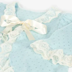 AMIKI Children Towels & Robes*Girls Blue Knitted Dressing Gown