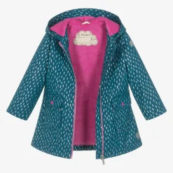Hatley Coats & Jackets*Girls Blue Lightning Bolts Raincoat