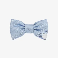 A Dee Hair Accessories*Girls Blue Satin Bow Hair Clip (13cm)