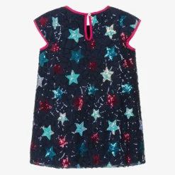 Hatley Dresses*Girls Blue Sequin Star Tulle Dress