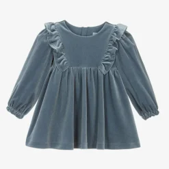 Abel amp; Lula Dresses*Girls Blue Sparkly Velour Dress