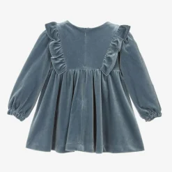 Abel amp; Lula Dresses*Girls Blue Sparkly Velour Dress