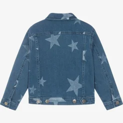 Stella McCartney Kids Coats & Jackets*Girls Blue Star Print Denim Jacket