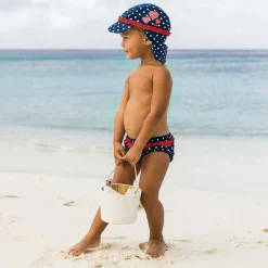 Playshoes Swimwear*Girls Blue Sun Protective Swim Hat (UPF50+)