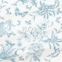 Tartine et Chocolat Scarves*Girls Blue Toile de Jouy Print Scarf (65cm)
