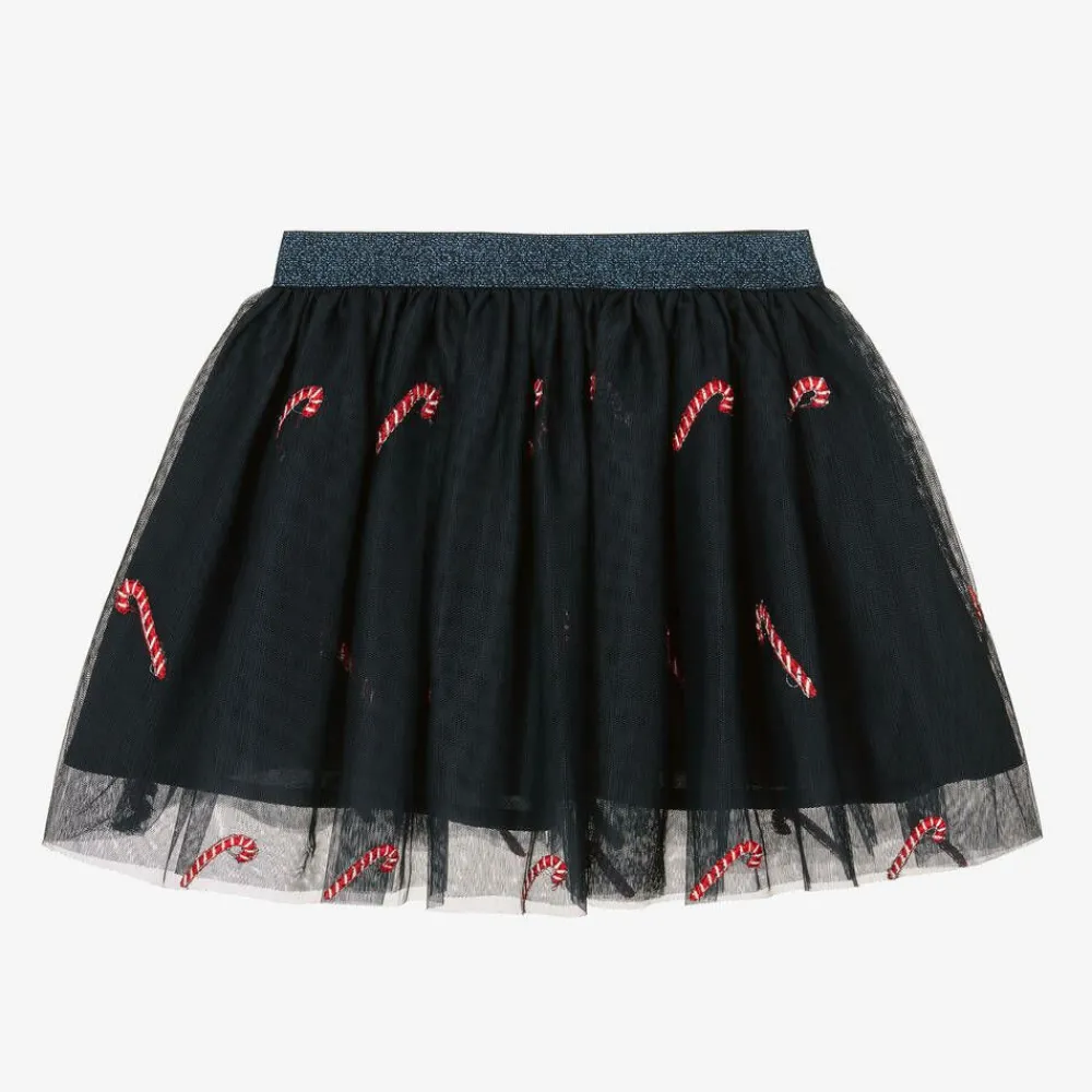 NAME IT Skirts*Girls Blue Tulle Candy Cane Skirt