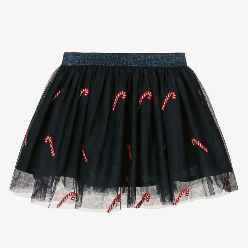 NAME IT Skirts*Girls Blue Tulle Candy Cane Skirt