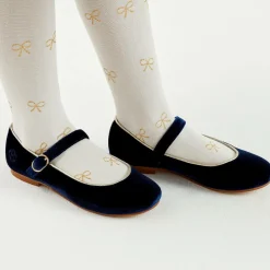 Beatrice amp; George Traditional Shoes|Pumps & Ballerinas*Girls Blue Velvet Mary Jane Pumps