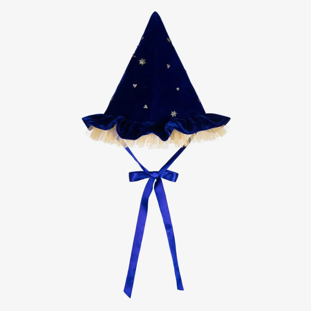 Tutu du Monde Costumes*Girls Blue Velvet Wizard Hat