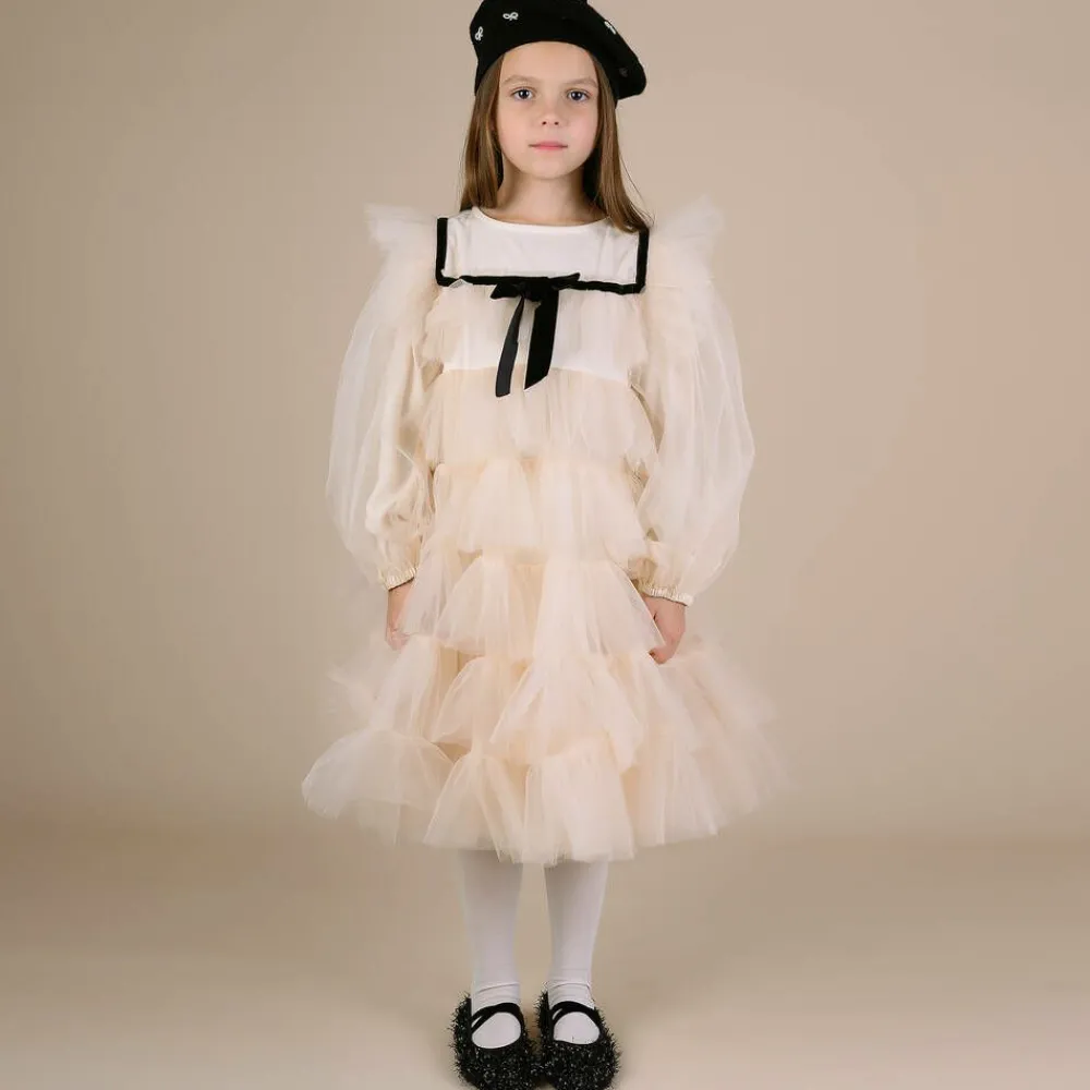 RaspberryPlum Dresses*Girls Blush Ivory Tulle Dress