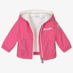 Moncler Enfant Coats & Jackets*Girls Bright Pink Evanthe Hooded Jacket