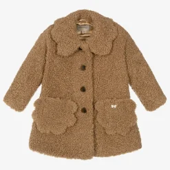 Hucklebones London Coats & Jackets*Girls Brown Bouclé Coat