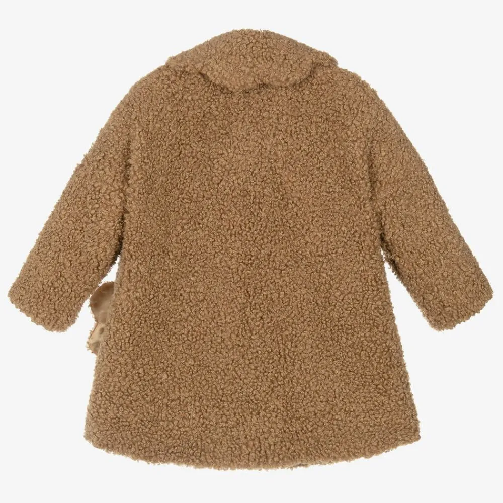 Hucklebones London Coats & Jackets*Girls Brown Bouclé Coat