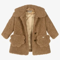 Hucklebones London Coats & Jackets*Girls Brown Bouclé Coat