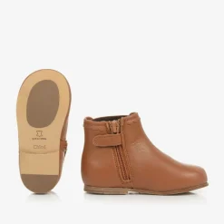 Chloé Boots*Girls Brown Leather Chelsea Boots