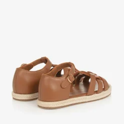 Age of Innocence Sandals|Sandals*Girls Brown Leather Sandals