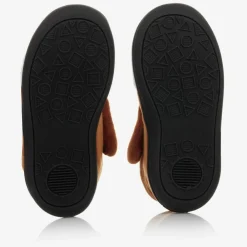 Chipmunks Slippers|Slippers*Girls Brown Reindeer Slippers