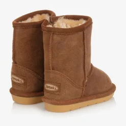 Chipmunks Boots|Boots*Girls Brown Suede Leather Boots