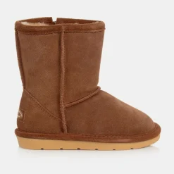 Chipmunks Boots|Boots*Girls Brown Suede Leather Boots