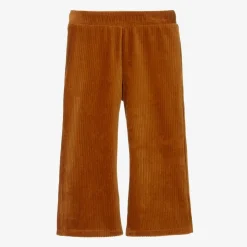 Mini Rodini Trousers*Girls Brown Velour Corduroy Trousers