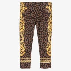 Versace Leggings*Girls Brown Wild Barocco Leggings