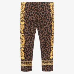 Versace Leggings*Girls Brown Wild Barocco Leggings