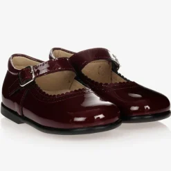 Early Days First Walkers|First Walkers*Girls Burgundy Leather Shoes