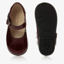 Early Days First Walkers|First Walkers*Girls Burgundy Leather Shoes