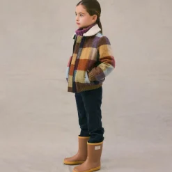 Bonpoint Coats & Jackets*Girls Checked Wool Jacket