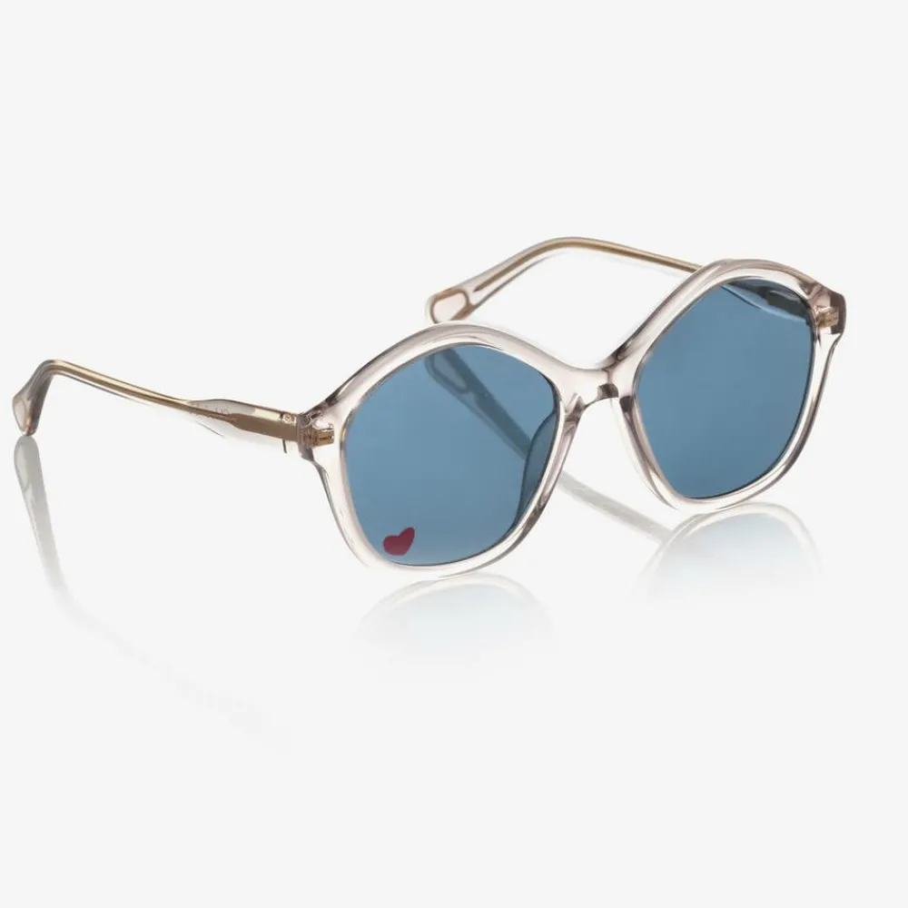 Chloé Clothing Accessories*Girls Clear Round Sunglasses