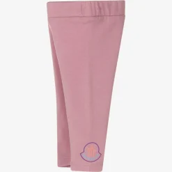 Moncler Enfant Leggings*Girls Dusky Lilac Pink Cotton Leggings