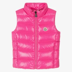 Moncler Enfant Coats & Jackets*Girls Fuchsia Pink Ghany Down Padded Gilet