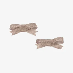 Bowtique London Hair Accessories*Girls Glittery Beige Hair Clips (2 Pack)