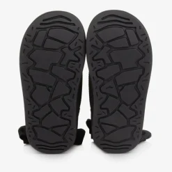 Monnalisa Boots|Boots*Girls Glittery Black Quilted Boots