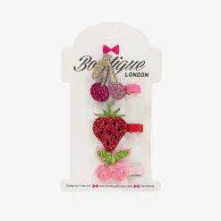 Bowtique London Hair Accessories*Girls Glittery Fruit Hairclips (3 pack)