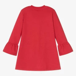 A Dee Dresses*Girls Glittery Red Cotton Handbag Dress