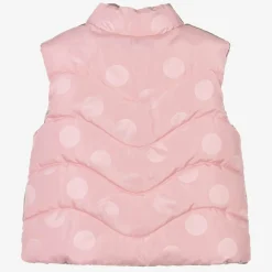 Mayoral Coats & Jackets*Girls Gold & Pink Reversible Gilet