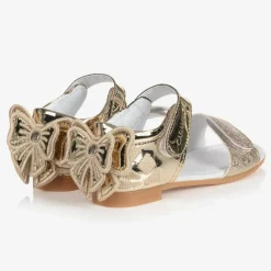Caramelo Kids Sandals|Sandals*Girls Gold Bow Sandals