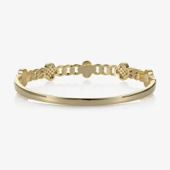 David Charles Jewellery|Gifts*Girls Gold Clover Bangle