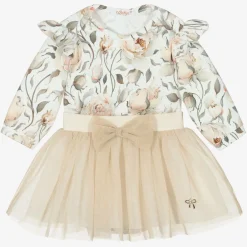 Sofija Outfit Sets*Girls Gold Cotton Skirt Set