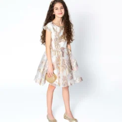 David Charles Bags*Girls Gold Diamanté Circle Bag (13cm)