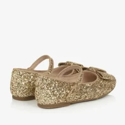 Age of Innocence Pumps & Ballerinas|Pumps & Ballerinas*Girls Gold Glitter Bow Pumps