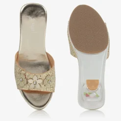 Souza Wedges & Heels|Wedges & Heels*Girls Gold Heeled Shoes