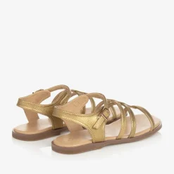Age of Innocence Sandals|Sandals*Girls Gold Leather Gladiator Sandals