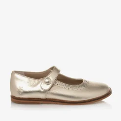 Tartine et Chocolat Pumps & Ballerinas|Pumps & Ballerinas*Girls Gold Leather Mary Jane Pumps