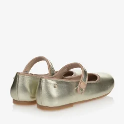 Manuela de Juan Pumps & Ballerinas|Pumps & Ballerinas*Girls Gold Leather Pumps